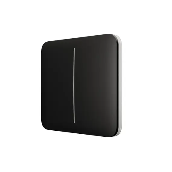 AJAX SYSTEMS Ajax SoloButton (2-gang) két kapcsolós gomb, fekete